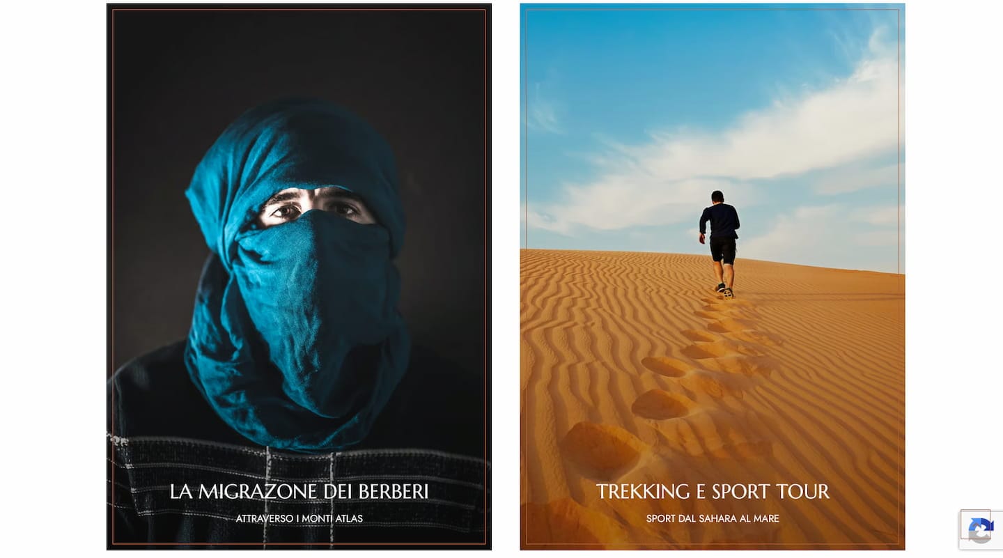 Page des excursions du site Nomad Experience Travel